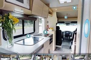 4Berthモーターホーム内装丸わかりビデオ