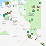 カカドゥ国立公園キャンピングカー旅行見どころ日本語マップ