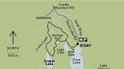 クレーター湖サーキットマップ