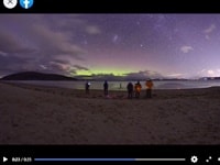 オーロラ撮影スポット・Carlton・Park Beach・Doges Ferry