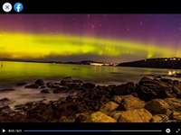 オーロラ撮影スポット・Taroona Beach