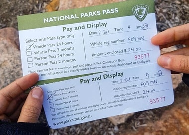 タスマニア国立公園入園パス