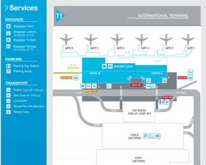 ケアンズ空港国際線ターミナルビルPDF版マップ