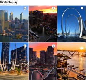 Elizabeth Quay でのインスタグラム検索結果