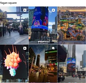 Yagan Square でのインスタグラム検索結果