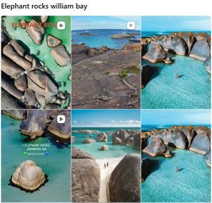 Elephant Rocks William Bay でのインスタグラム検索結果