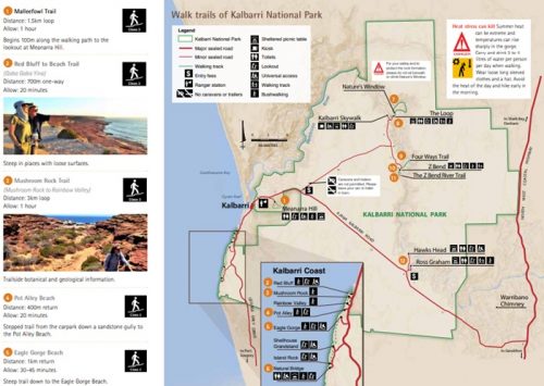 カルバリ国立公園PDFビジターガイド&マップ