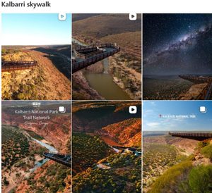 Kalbarri Skywalk でのインスタグラム検索結果