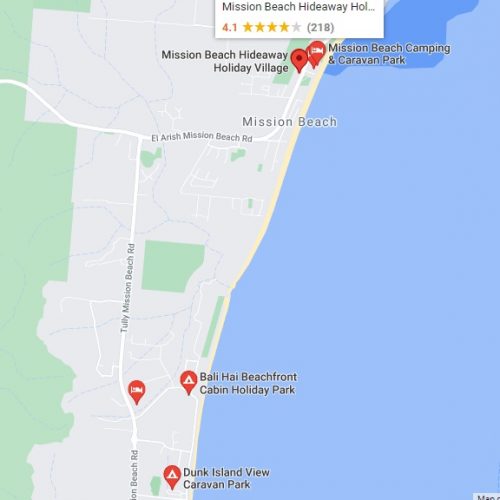 ミッションビーチキャラバンパークマップ