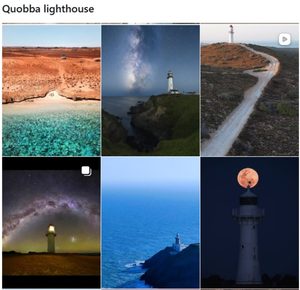 Quobba Lighthouse でのインスタグラム検索結果