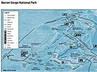 バロンゴージ国立公園ブッシュウオークマップ