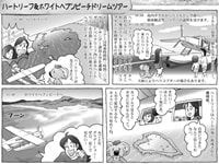 ホワイトヘブンビーチハートリーフ観光マンガ