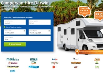ダーウィン空港からキャンピングカーレンタル検索