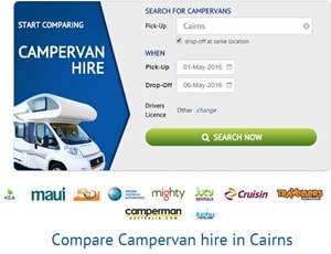 ケアンズをレンタルキャンピングカーで周遊