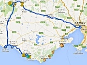 メルボルン発着レンタカー周遊マップ