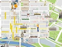 メルボルン市内日本語観光マップ