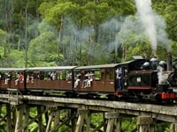 パッフィンビリー蒸気機関車
