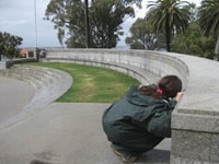 キングスパーク戦争記念碑ささやきの壁